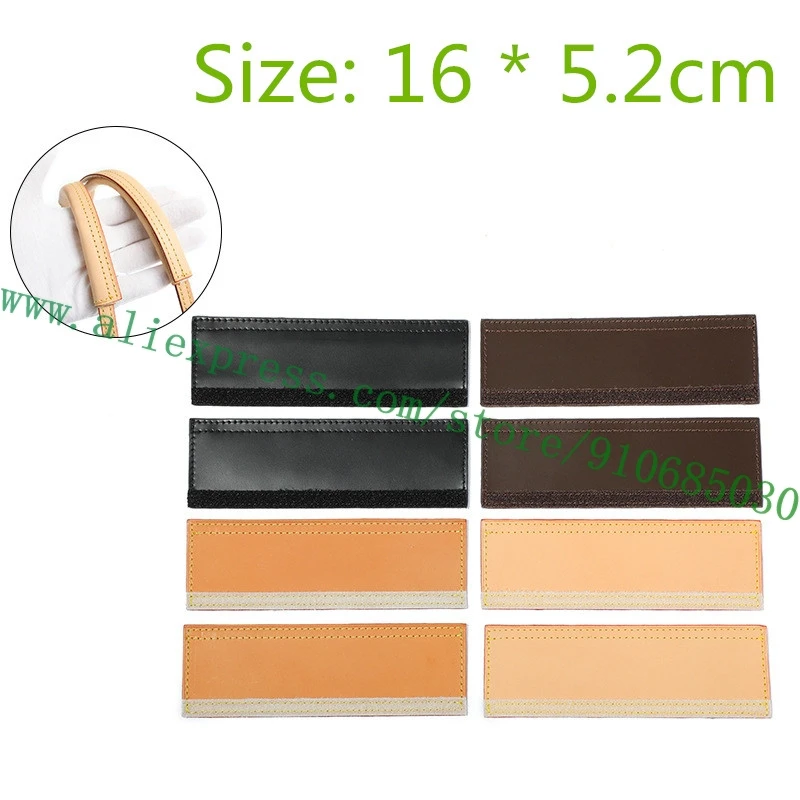 1 Piece Genuine Vachetta Calfskin Protector Protective Sleeve Loop Pad For Handbag Bag Handle Padding 16*5.2cm