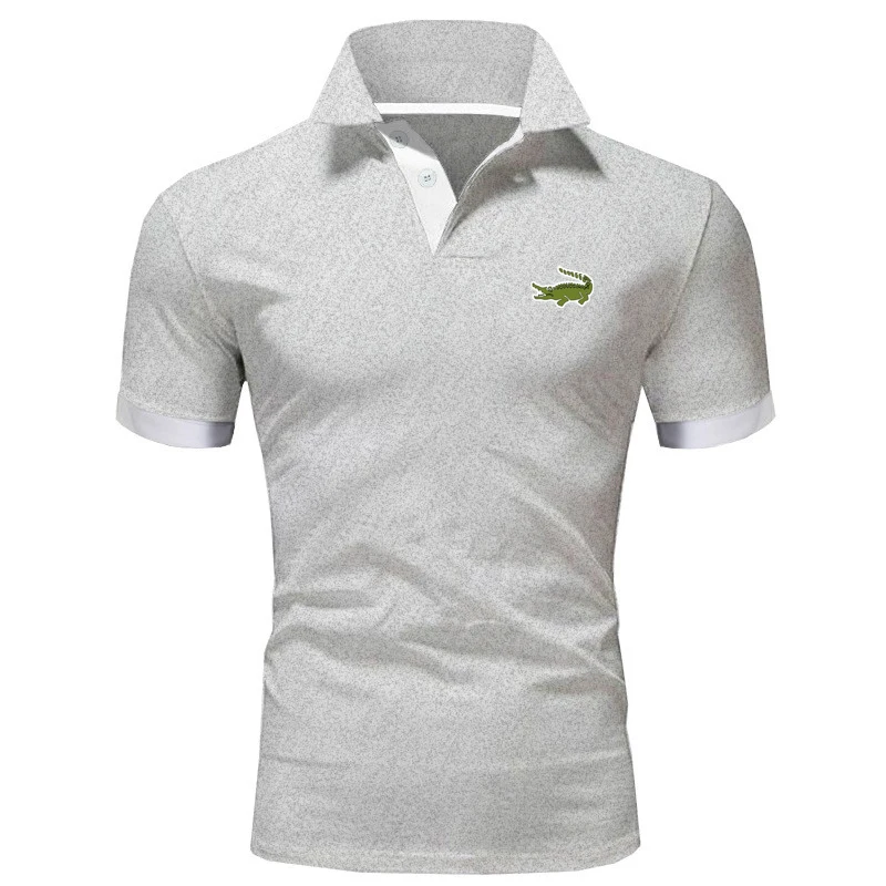 CARTELO Summer Brand Embroidery Polo Shirt Men's Short Sleeve Breathable Business Casual Lapel