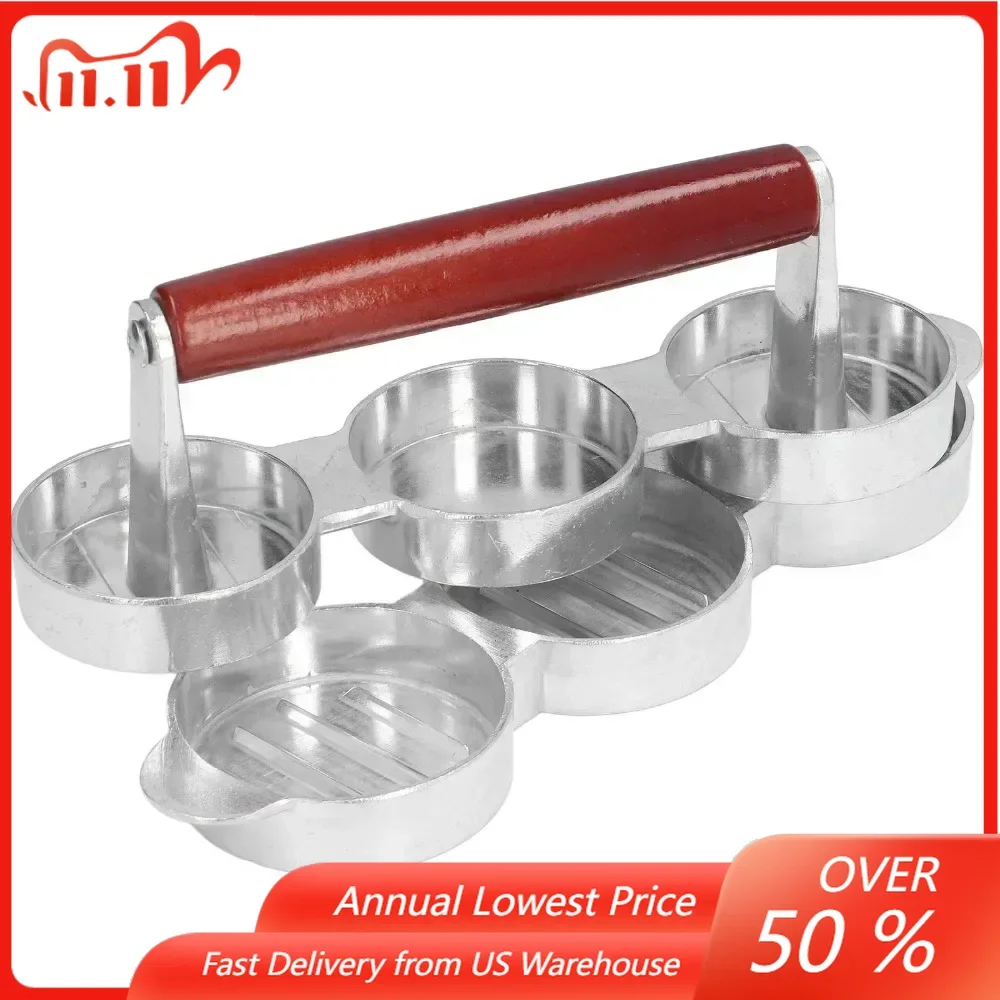 Hamburger Press Patty Mold Mini Burger Press Maker for Outdoor Picnic Camping Barbecue