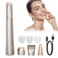 Facial Hair Remover for Women Electric Epilator Rechargeable Lady Shaver Hair Trimmer Eyebrow Armpit Bikini Trimmer Depilador 1