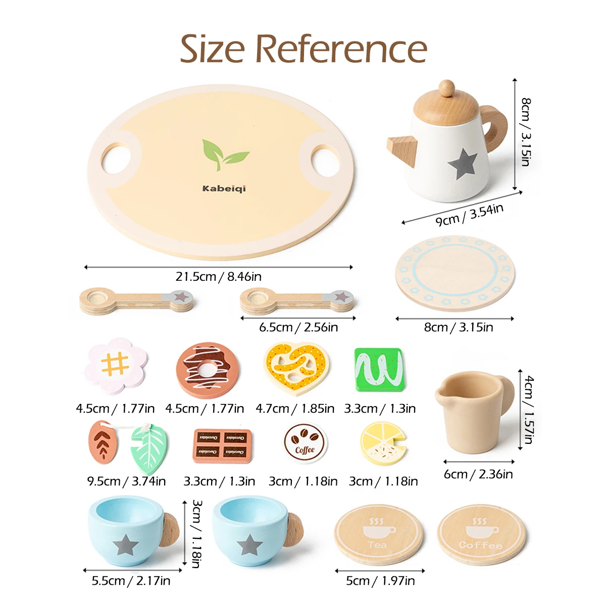 Kids Wooden Tea Set Play House Pretend Make Tea Play With Teapot Teacup Afternoon Snack Role Playing Toys Boys Girls Gift