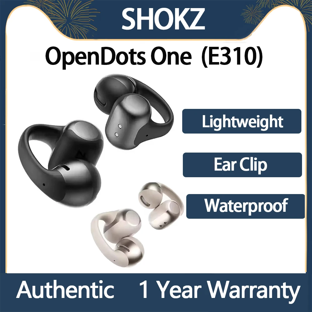 오리지널 SHOKZ OpenDots 원 블루투스 이어폰 경량 하이파이 무선 게이..