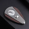 Sandalwood Cigar Cut Knife Stainless Steel Sharp Cigar Cutter Travel Knife Tool Pocket Cigar Scissors Cigars Accessories Gifts 1