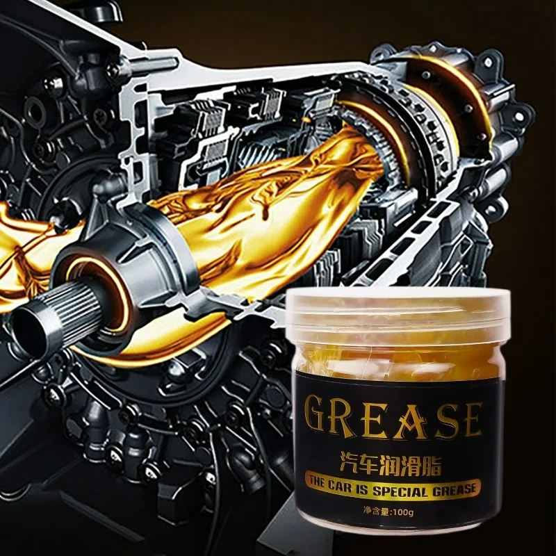 Grease Car Bearing Lubricant 100g High Low-Temperature Resistance Yellow Grease Waterproof Auto Hub Bearings Lubricating Oil