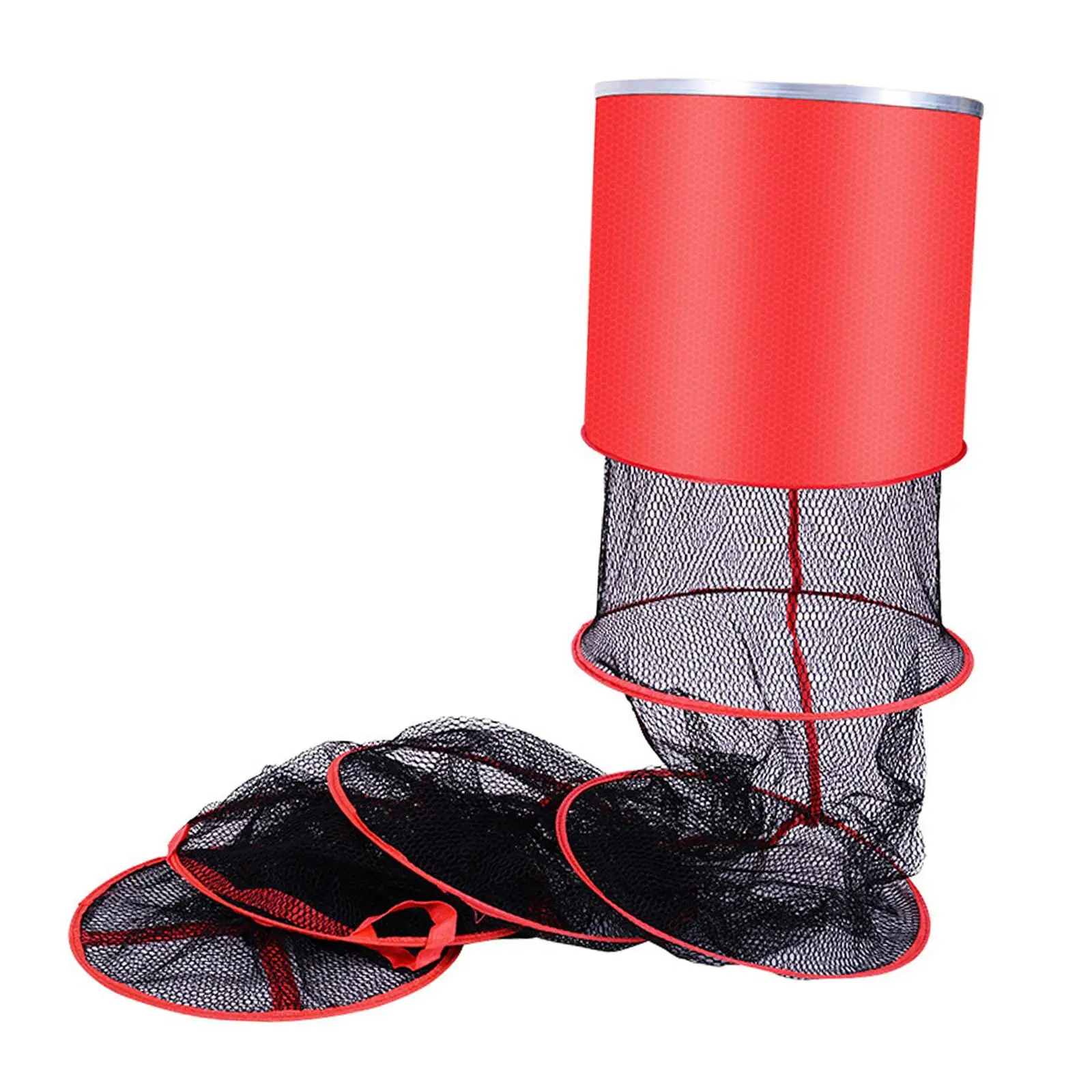 Fish Net Fish Supplies Nylon Folding Carp Landing Net Fishing Net Bag Fish Protection Stuff Bag for Heavy Fishing Carp Landing