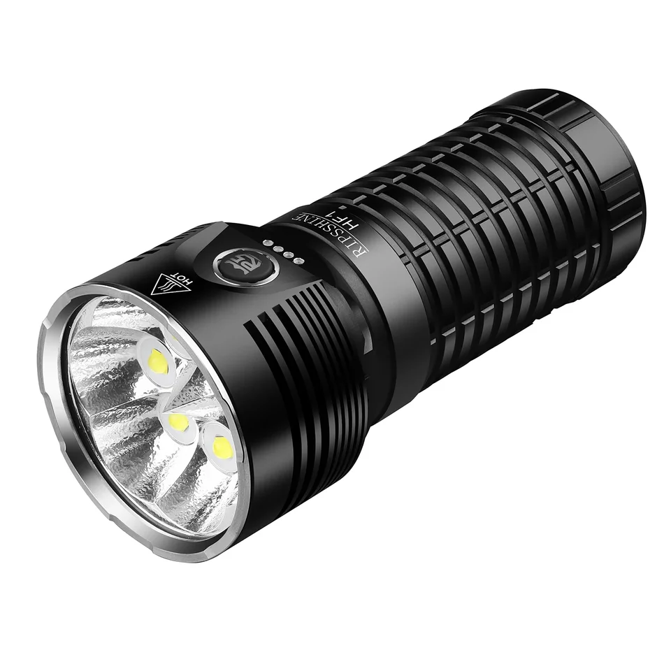 Ripsshine HF1 20000LM ハイパワーLED懐中電灯 ファン冷却付き LED