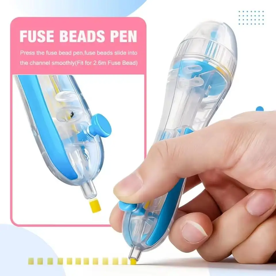 Ergonomic DIY Beaded Puzzle Pen with 3D Pixel Beads