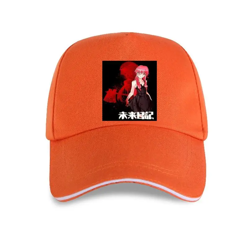 

new cap hat Mirai Nikki for Men Gasai Yuno Anime Manga Future Dairy Yandere Pure Cotton Baseball Cap Plus Size Tops