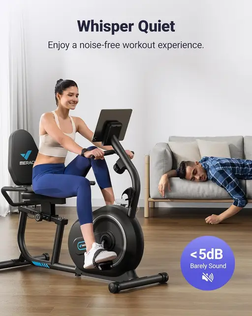 Recumbent Exercise Bike with Smart Bluetooth 3
