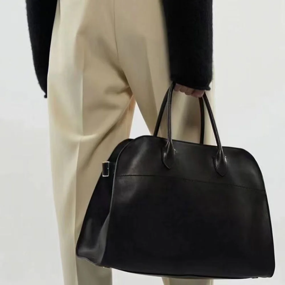 New Good Stuff The Portable Row Margaux 15 Black Suede Large Capacity Handbag Messenger Bag New 6