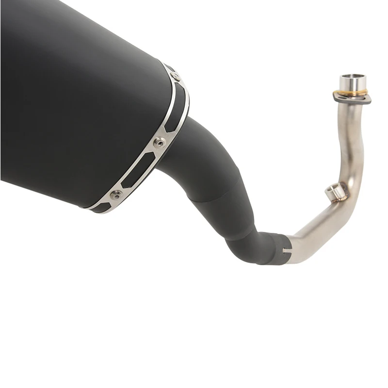 Motorcycle Full Systems Exhaust Escape Moto Modified Front Link Pipe Special Accessories Slip On For Italjet Dragster 125 200 - Image 6