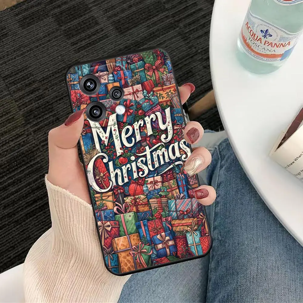 Sleek and Stylish Phone Case with Festive Merry Christmas Design