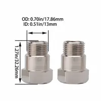 4X Oxygen sensor extender adapter extension spacer HHO O2 Bung Test