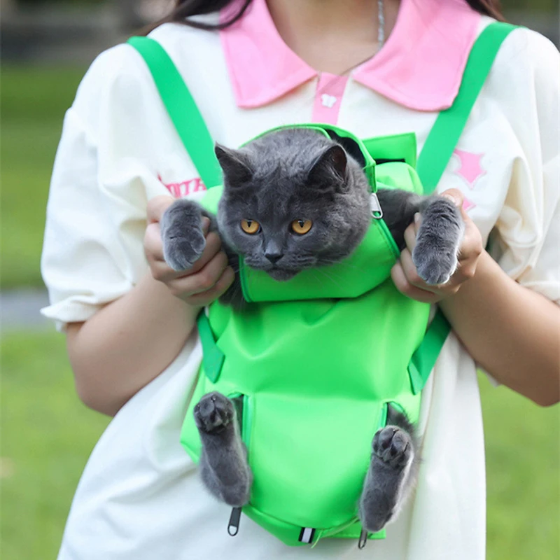 Multifunctional pet bag Breathable cat Double Shoulder Portable Cat Bag Anti-scratch Bite Fixed Cat Bag Injection Bags Foldable