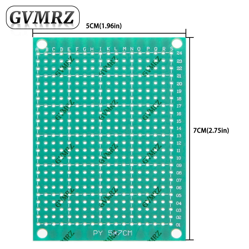 단면 녹색 PCB 프로토타입 보드 DIY 전자 프로젝트용 범용 스루홀 퍼프보드