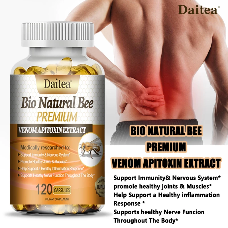 

Bee Venom Capsule-helps To Clear Meridians, Reduce Inflammation and Analgesia, Relieve Pain, and Promote Joint and Muscle Health