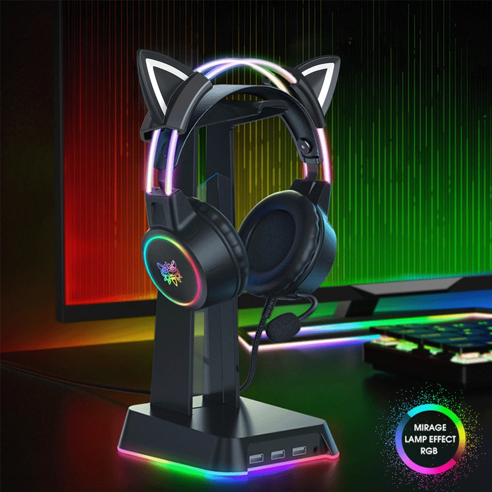 Onikuma x15pro RGB Gamer Headset Für PS4 Verdrahtete Kopfhörer Mit Mic