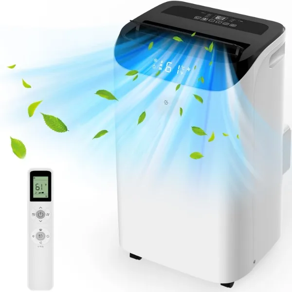 14000 BTU Portable Air Conditioners with Remote Control, 3-in-1 Free Standing Cooling AC Unit with Fan & Dehumidifier 1