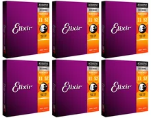 

Elixir Nanoweb 11027 Coating 80/20 Bronze Acoustic Guitar Strings Custom Light 011-052