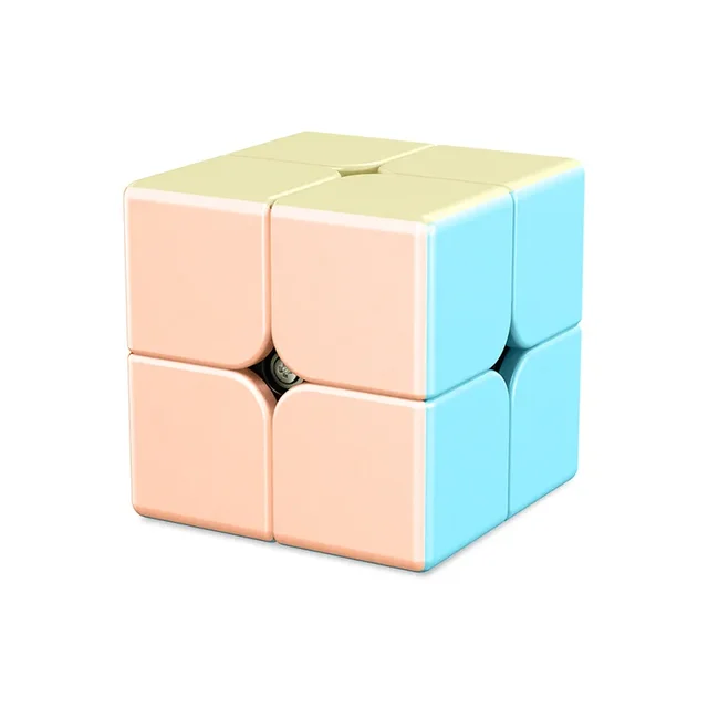 MoYu Macaroon 2x2 3x3 4x4 5x5 Pyraminxed Magic Cube Toy Set Cube Pack Macaroon Stickerless Neo Professional Puzzle Toy For Kids 2
