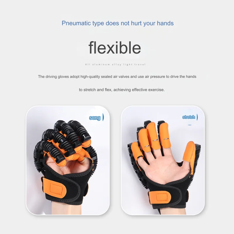 Portable rehabilitation robot Gloves Stroke Hemiplegia Cerebral Infarction Trainer Finger Exerciser Hand Function Repair 5