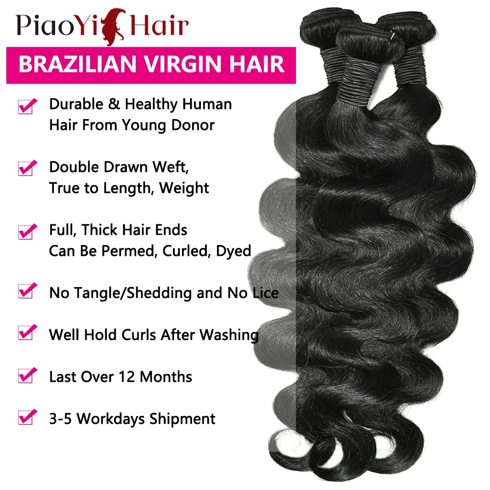Body Wave Human Hair Bundles With Closure 4x4/5x5 Closure Human Hair 100% Raw Human Hair Weave Extensions 2X6 Middle Part Lace 2