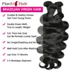 Body Wave Human Hair Bundles With Closure 4x4/5x5 Closure Human Hair 100% Raw Human Hair Weave Extensions 2X6 Middle Part Lace 2
