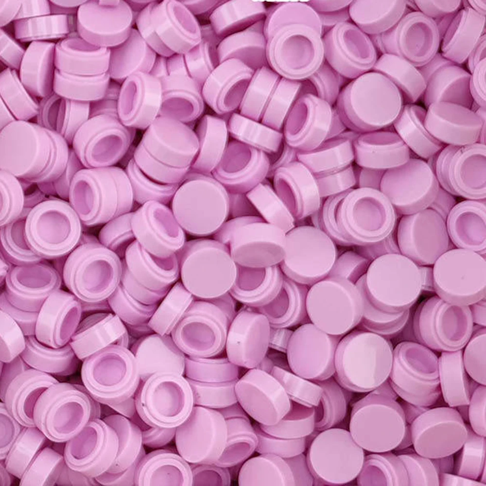 62 Color Set of 200 Round Flat Tile Building Blocks for DIY Pixel Art and Mosaics