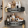 Bathroom Shelf Kitchen Storage Organizer Aluminum Alloy Shampoo Rack Shower Shelf Bathroom Accessories No Drill Shelf 1