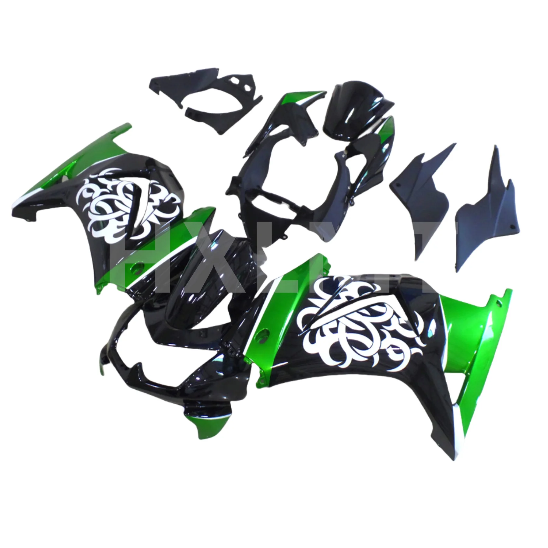 Motorcycle Fairings Kit for KAWASAKI Ninja ZX250R 08 09 10 11 12 ZX 250R EX250 2008 2010 2012 Injection Green Bodywork Set - Image 4