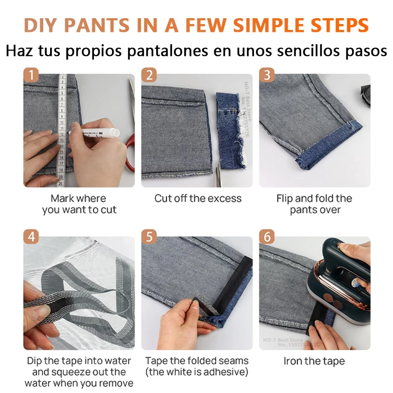 No-Sew Pants Hem Tape 5