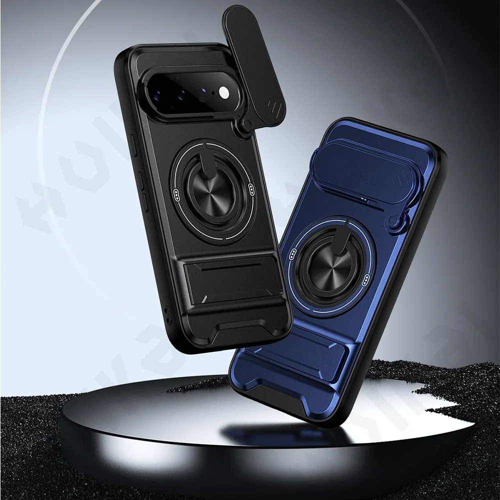 Matte Black Anti-Shock Case with Slide Camera Protection