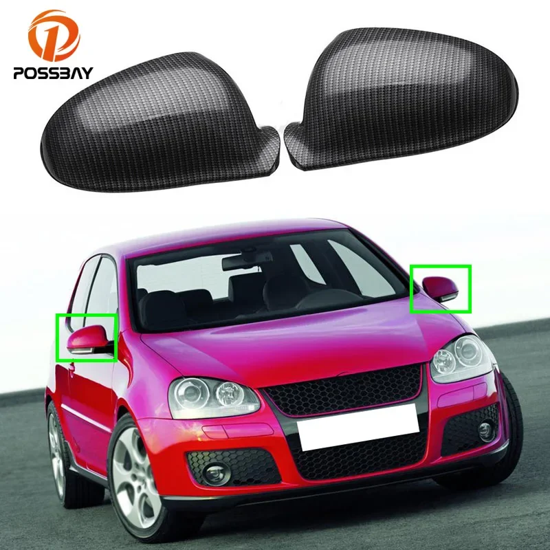 

Автомобильные крышка зеркала заднего вида из углеродного волокна для Volkswagen VW Golf 5 6 GTI EOS Jetta ПАССАТ шаран/Skoda Superb B5 Внешние детали