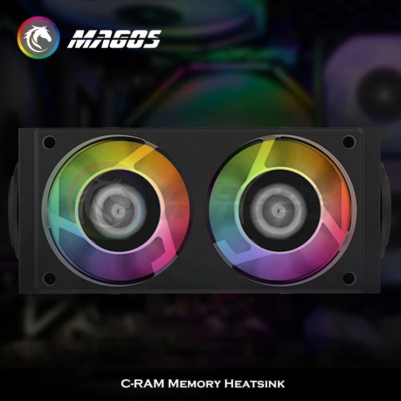 Ventilador de Memória Alseye para Ddr2 Ram Radiador com Ventoinha Dupla 60 mm Pwm 12002000rpm 5v Pinos - Imagem 4