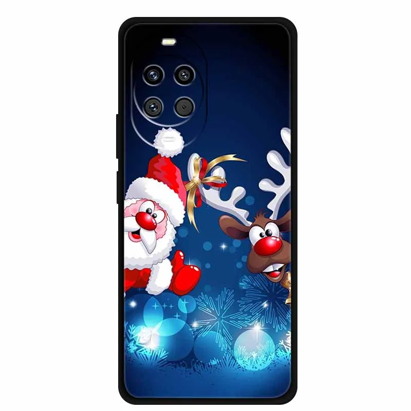 Festive Cartoon Christmas Soft TPU Phone Case - Fun & Durable Bumper Cover