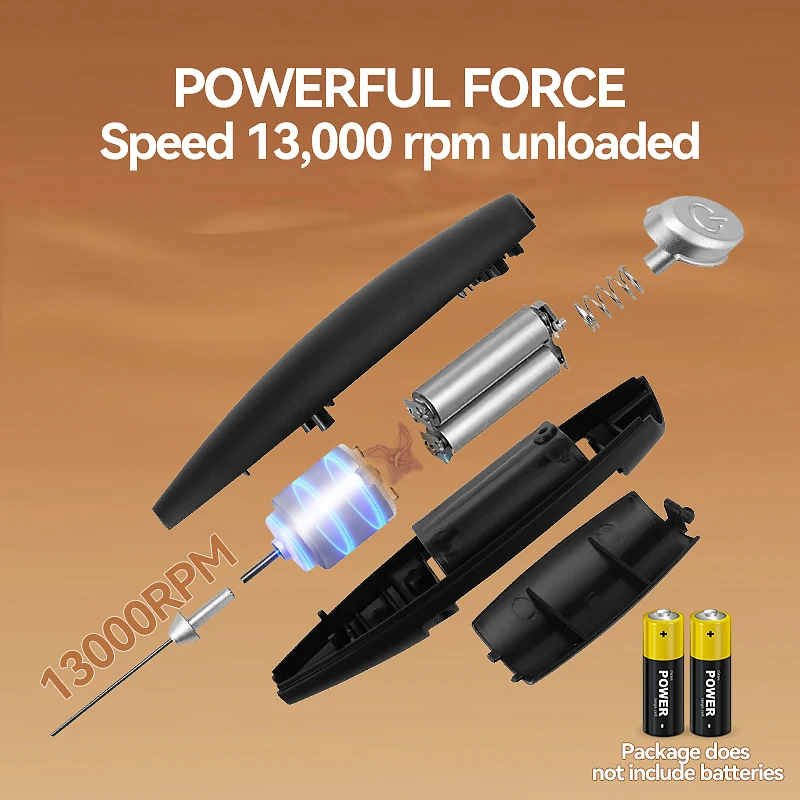 1PC Electric Egg Beater Milk Frother Wireless Handheld Coffee Cappuccino Frother Household Mini Whisk Mixer 4