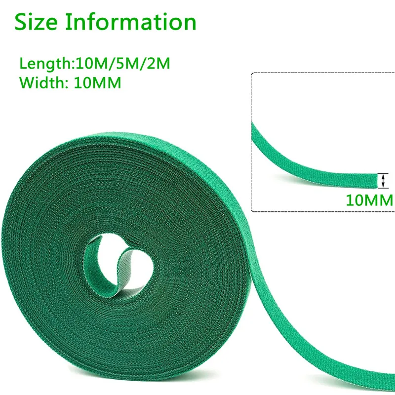 Garden Twine Plant Ties Nylon Plant Bandage Garden Hook Loop Bamboo Cane Wrap Support Accessories 10M/5M/2M,plant ties