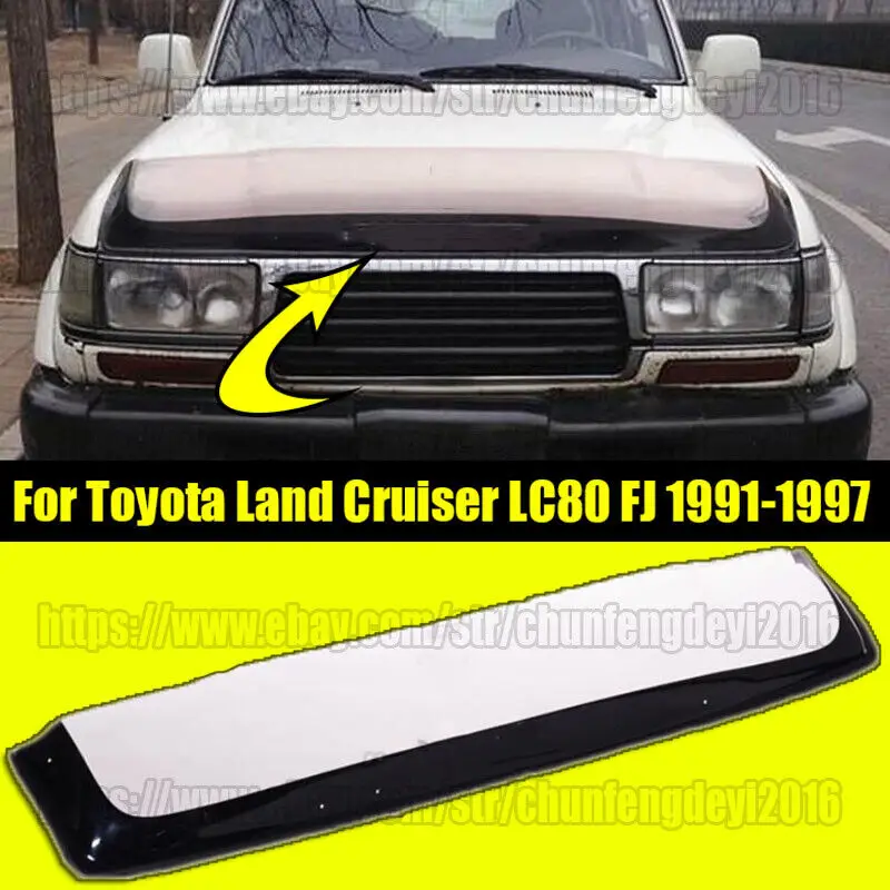 

WeatherTech камень и баг дефлектор капота щит для 1991-1997 Toyota Land Cruiser LC80 FJ80 автомобильные аксессуары