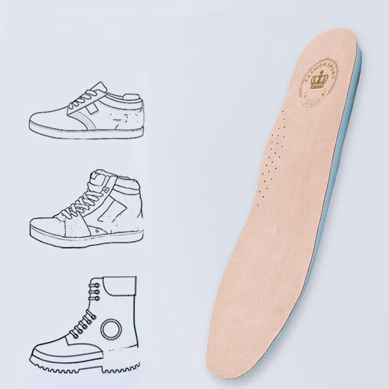 Pigskin Silicone Non-Slip Gel Soft Women Insole Breathable Deodorization Orthopedic Foot Care For Feet Shoes Sole Absorption Pad
