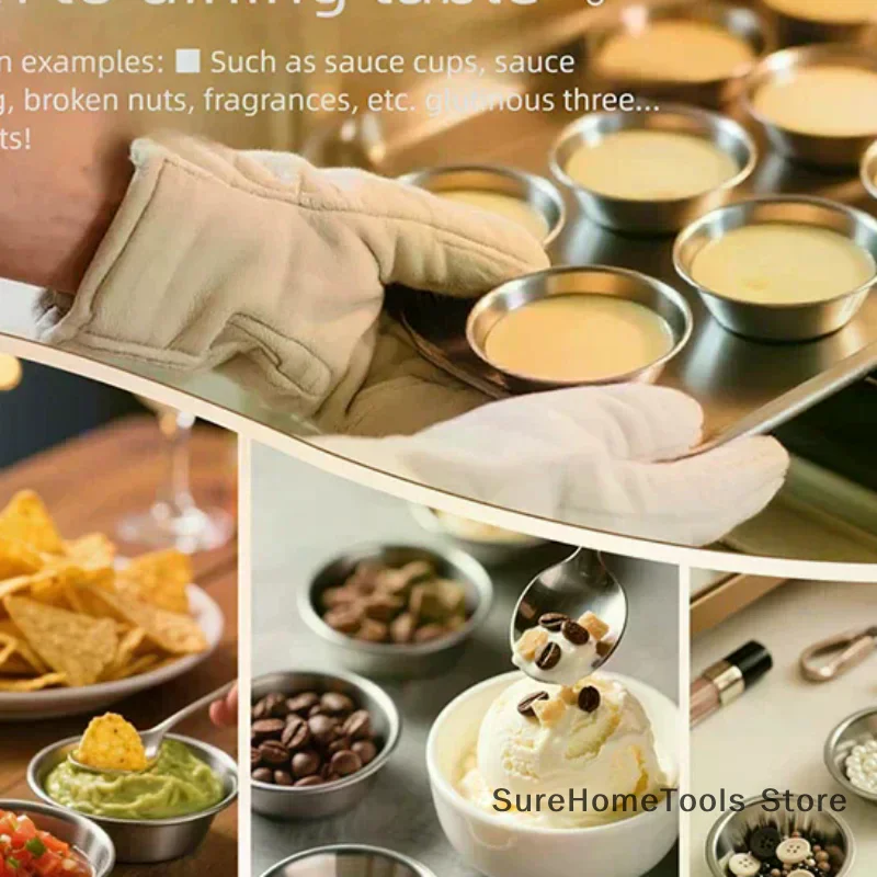 10pcs Puto Cake Mold Aluminum Alloy Egg Tart Cup Cupcake Kitchen Baking Mold Mini Round Baking Oven Pan Pastry Dessert Mould