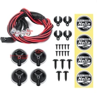 MIBIDAO 2/4LED RC Car Roof Light Round Lamp Spotlight For 1/10 Axial SCX10 II 90046 TRX4 Tamiya CC01 D90 D110 - Image 5