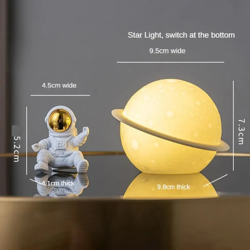 Astronaut Figure Statue Figurine Spaceman Sculpture 1Pcs Educational Toy Desktop Home Decoration Astronaut Model For Kids Gift