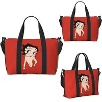 Feriales Cartoon Girl “B-Bettys” Reisetasche – XXL Kapazität – Stylische Tragetasche für Strand, Sport, Yoga & Shopping 1