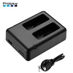 Dual Battery Charger for GoPro HERO8 Black GoPro HERO7 Black GoPro HERO6 Black GoPro HERO5, HERO5 Black GoPro Hero 2018