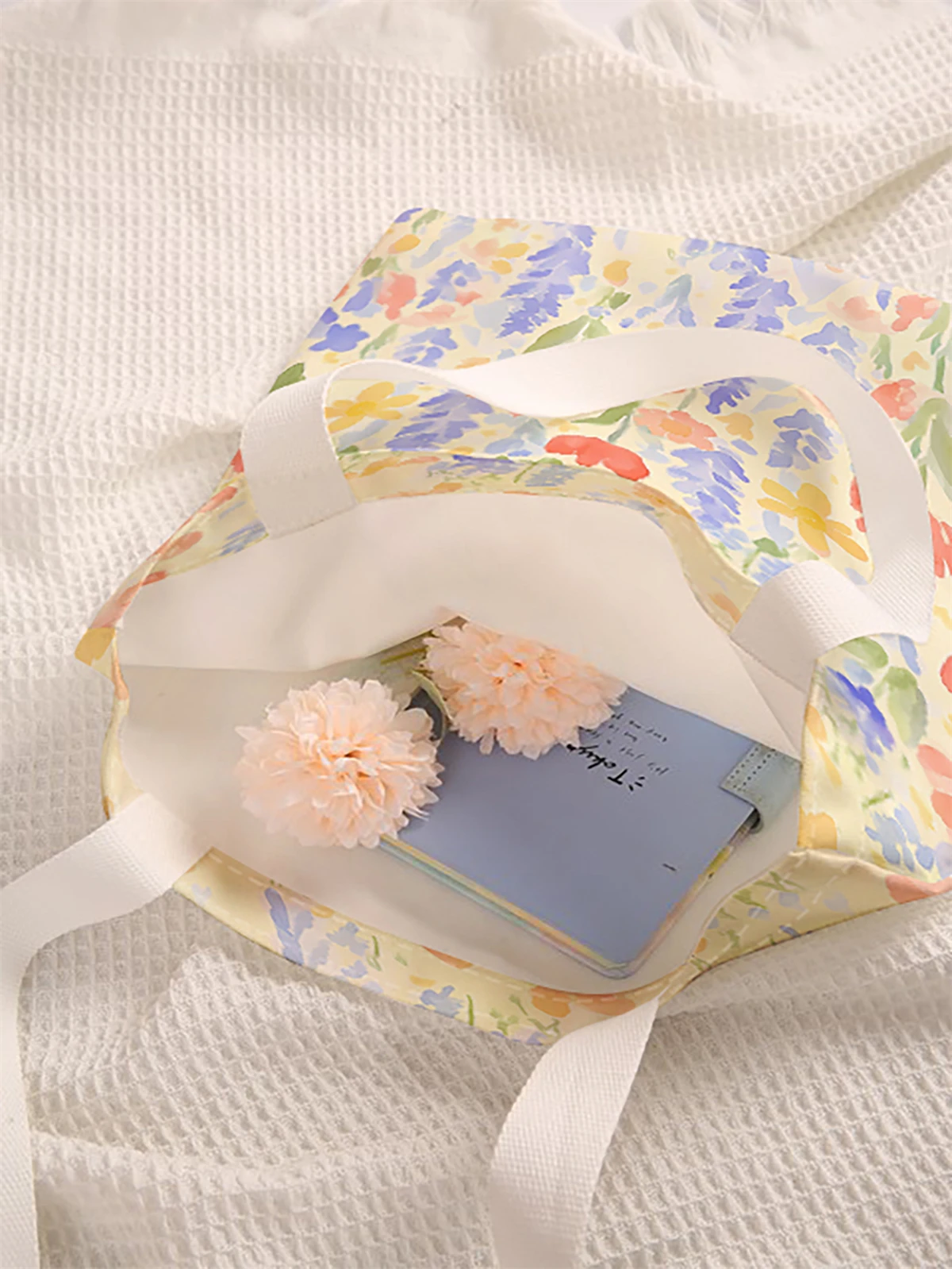 Pattern printed casual handbag, reusable fashionable backpack, multifunctional handbag, canvas shopping bag