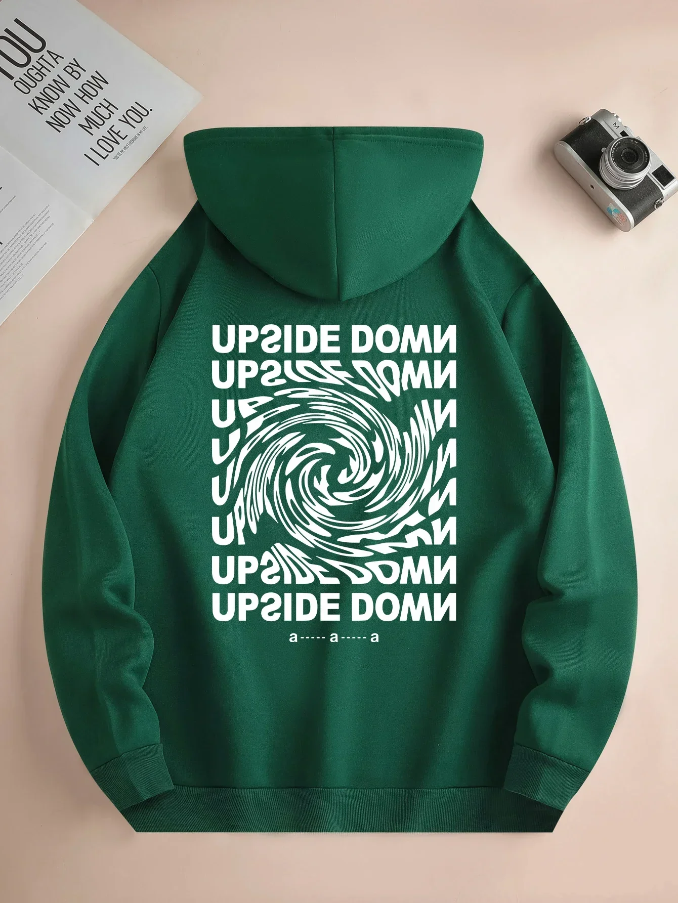 Autumn and Winter Versatile Pattern Printed Casual Hoodies Men's Daily Drawstring Hoodies Long-sleeved Couple Tops S-3XL 6