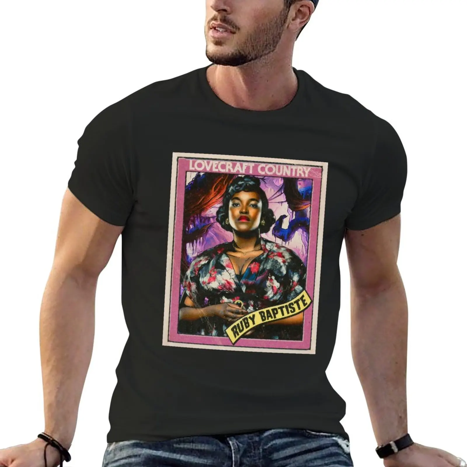 New Ruby Baptiste T-Shirt Moda Coreana Carino Top Hippie Vestiti Grafica T Shirt Frutta Del Telaio Mens T-Shirt