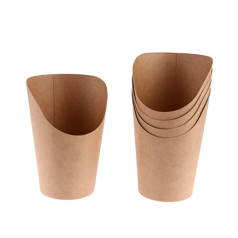 10Pcs-Kraft-Paper-Cups-Holder-Disposal-Take-Out-Party-Dessert-Supplies ...
