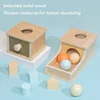 Montessori Wooden Early Learning Toys, Intellectual Development, Drawer/Target Box/Coin Box/Textile Drum, 6-24 Months 3