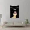 Welcome To My Baby Crib Parody Background Cloth 2x3 Feet Funny Flags Prank Home Decoration Wall Cloth Teasing Ducks 6